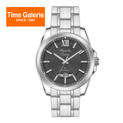 Alexandre Christie ALCW8659MDBSSBA Black Dial Stainless Steel Analog Men Watch
